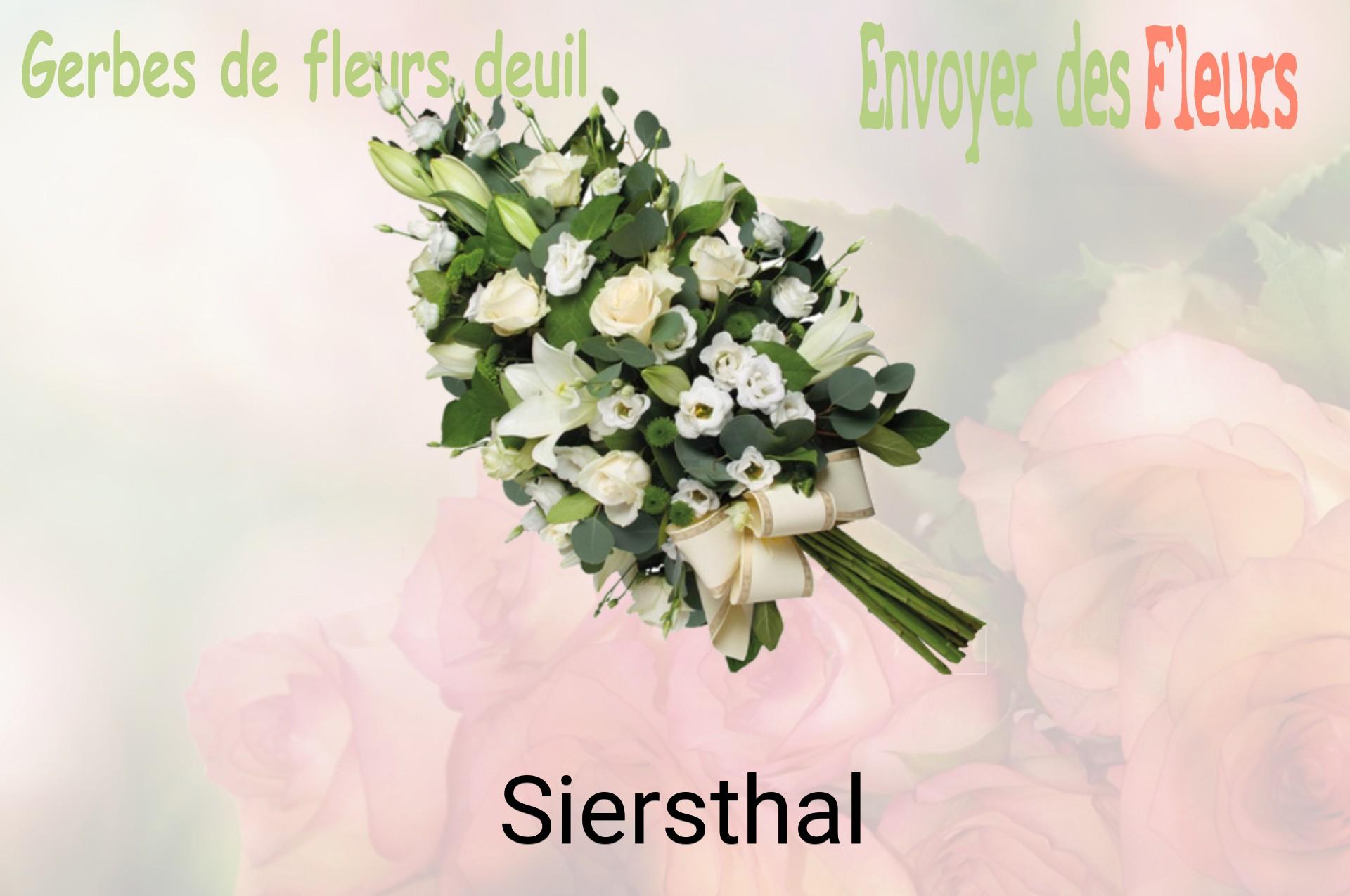 Gerbe de fleurs de deuil livrée à Siersthal